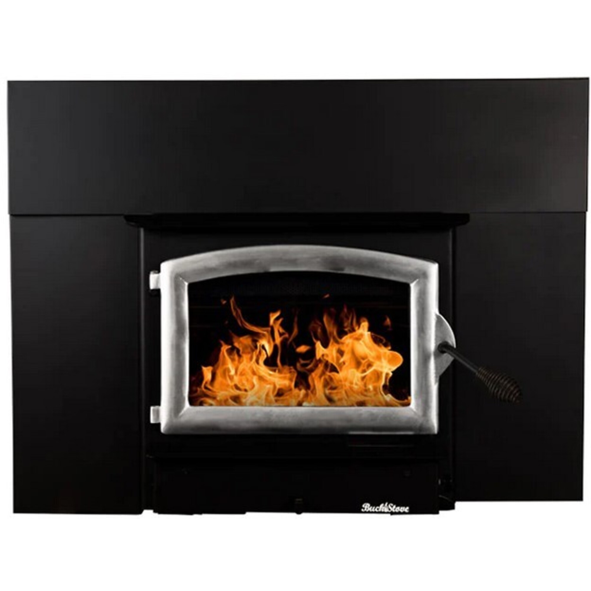 Buck, Wood Burning Insert with Peter Door and Blower, Heat Output 28901 Btu/hour, Heating Capability 1800 ft², Model# FP 21PSI